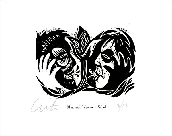 Man and Woman: Salud by Adrian R Tio